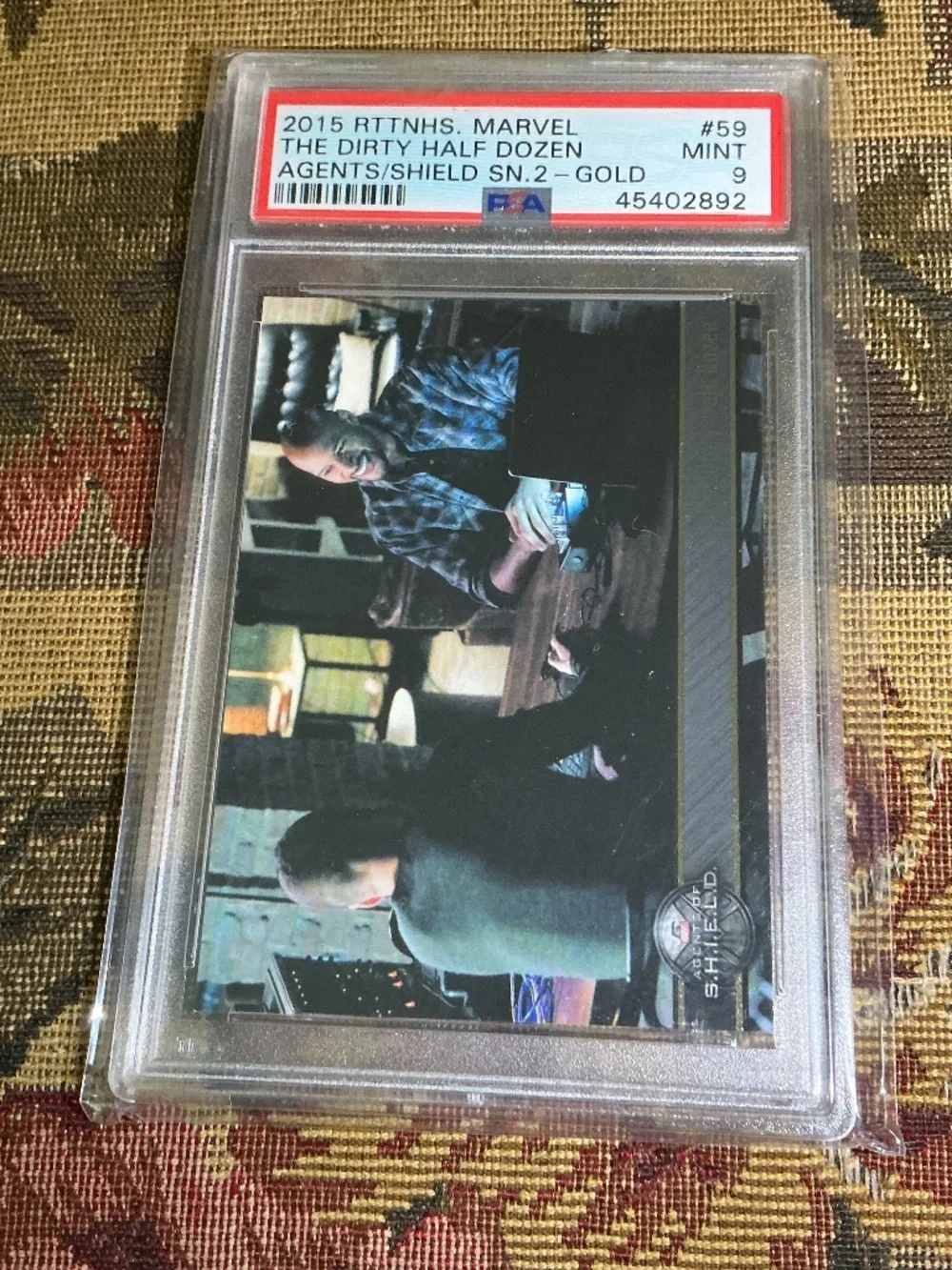 2015 Marvel Agents of Shield The Dirty Half Dozen #59 numbered 010/100 PSA 9